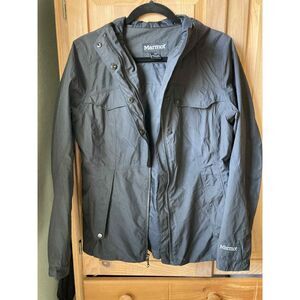 Marmot | Women's Black Rain Jacket lightweight for hiking outdoors | Small